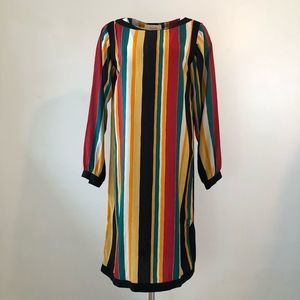 Vintage Oscar de la Renta striped shift dress